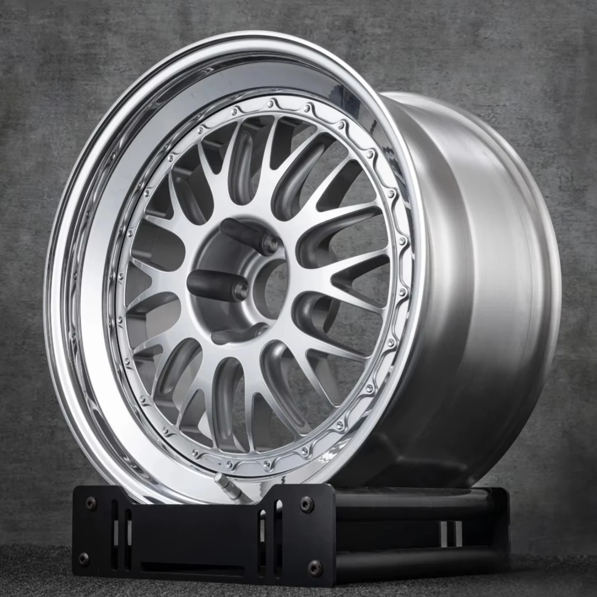 

Bku E88 Forged 3 Piece for E90 E46 M3 E60 E92 F10 F80 F87 M2 18 19 Inch Custom Silver 5X120 Alloy Car Rim Double Step Lip