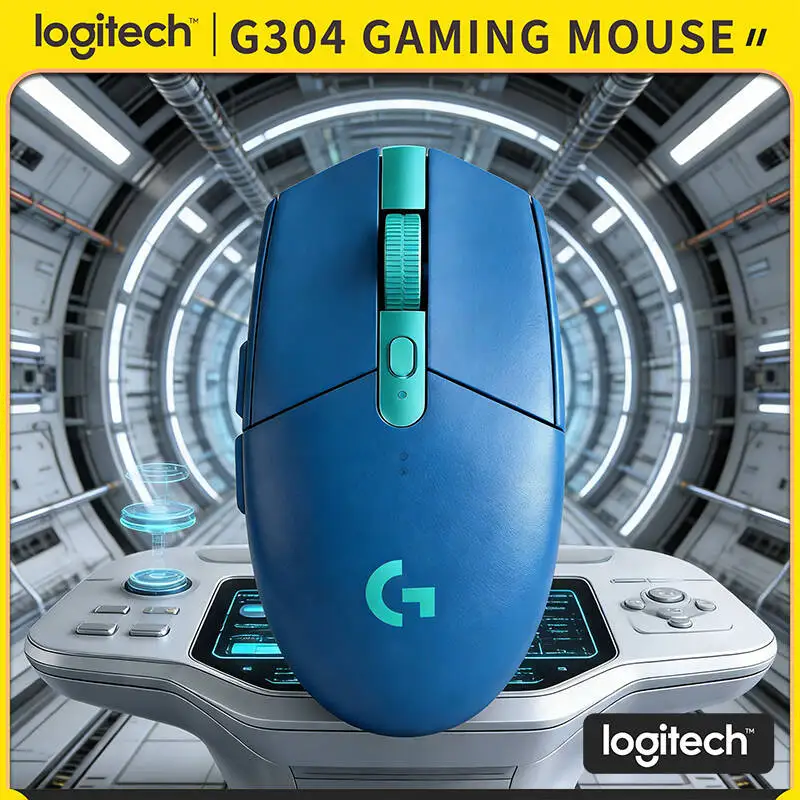 

Logitech G304 Wireless Gaming Mouse 12000 DPI HERO Sensor LIGHTSPEED 1ms 9-Month Battery Comfort Grip Office Gamers