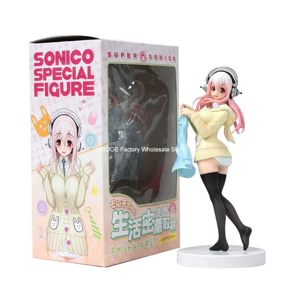 SUPER SONICO スペシャルフィギュア Figura de Ação Super Sonico 20cm ACG Japão