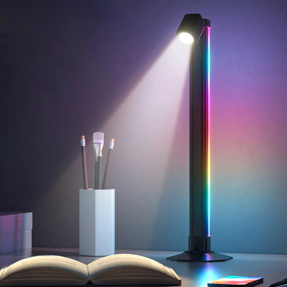 

Atmosphere LED Night Light Smart APP Control Music Rhythm Ambient Light Bluetooth Multicolor Table Lamp for Bedroom Room Decor