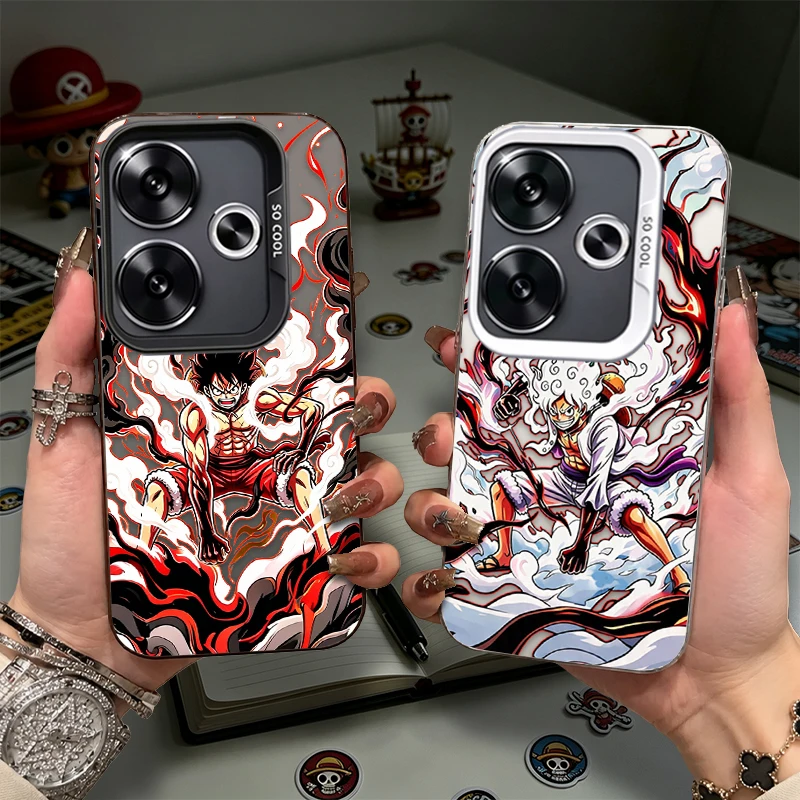 Funda de One Piece Luffy Gear 5 para Xiaomi Redmi 15 15C 14C 13 13X 13C 12 12C 10 10A 10C A5 A4 A3 Turbo 4 K80 K70 K60 K50 K40 Pro