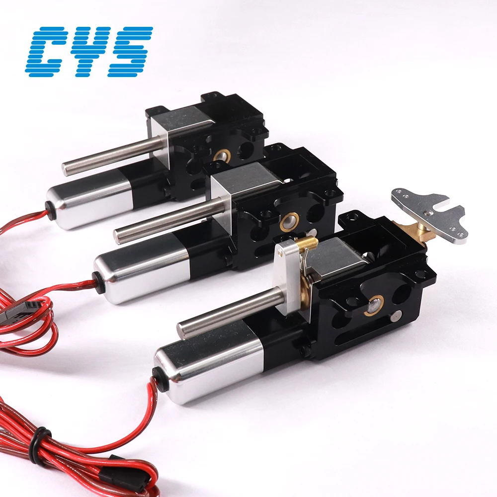 CYS-R2090 Electric Retractable Landing Gear Set 25kg for 6~12kg Vortex Jet Aircraft Hight Precision 10 Pieces 160g/142g 6V-8V