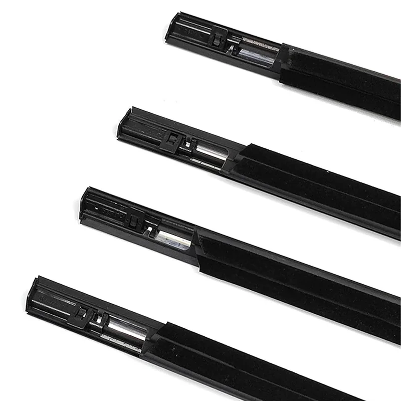 Black 4Pcs Window Rubber Trim For Nissan XTrail T30 2001-2006 Weatherstrip Seal Strips Rubber Door Moulding Trim 80821-8H300