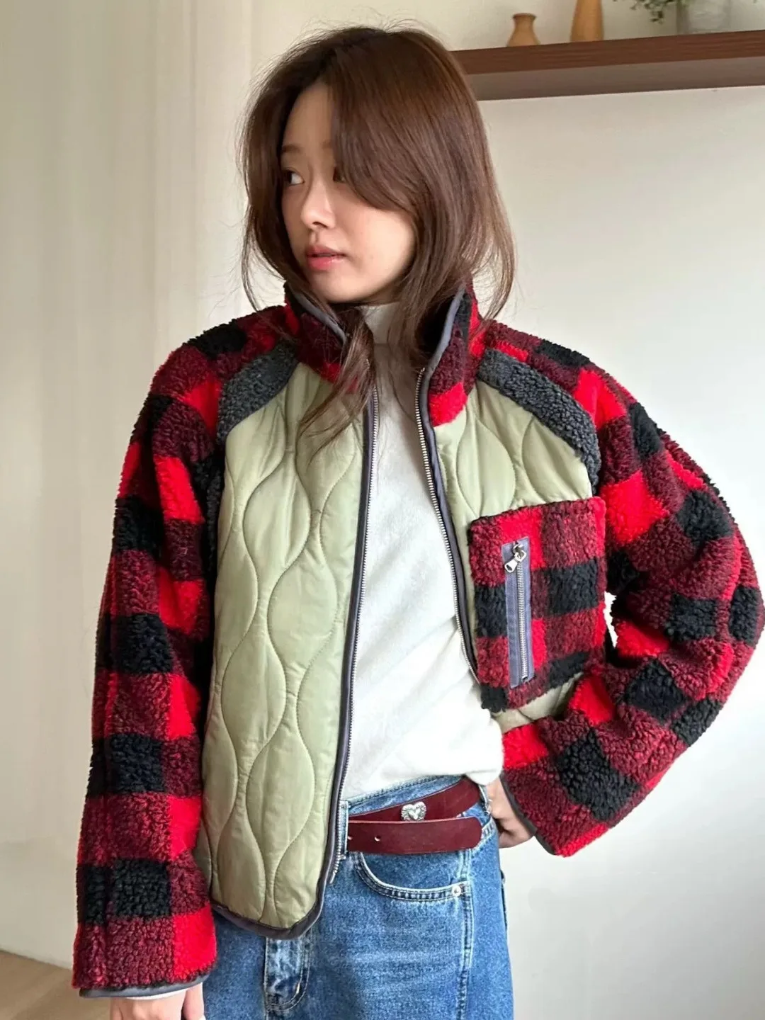Fashionable Short Cotton Jacket Women's Warm Stylish Korean Version Cute Small Size Top Winter New Arrival Casual Style