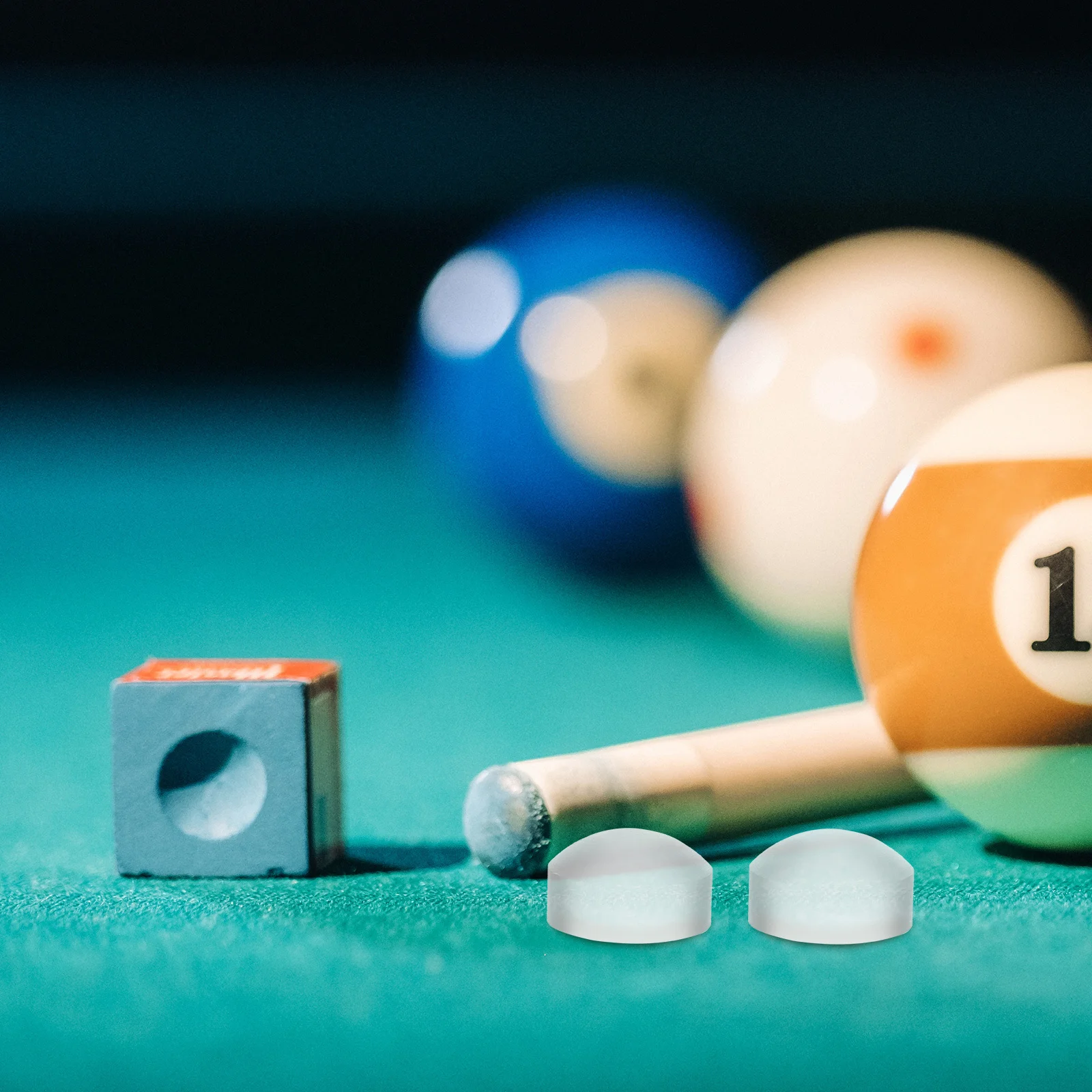 

2 шт. износостойких сменных наконечников для бильярдного кия для стабильного удара и длительного использования, портативные бильярдные наконечники