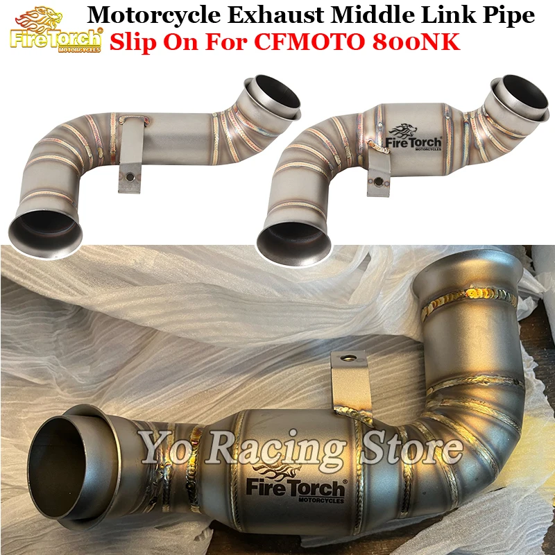 

Motorcycle Exhaust Escape Moto Systems Stainless Steel Mid Link Pipe Connect Original Muffler Slip On For CF MOTO 800NK 800 NK