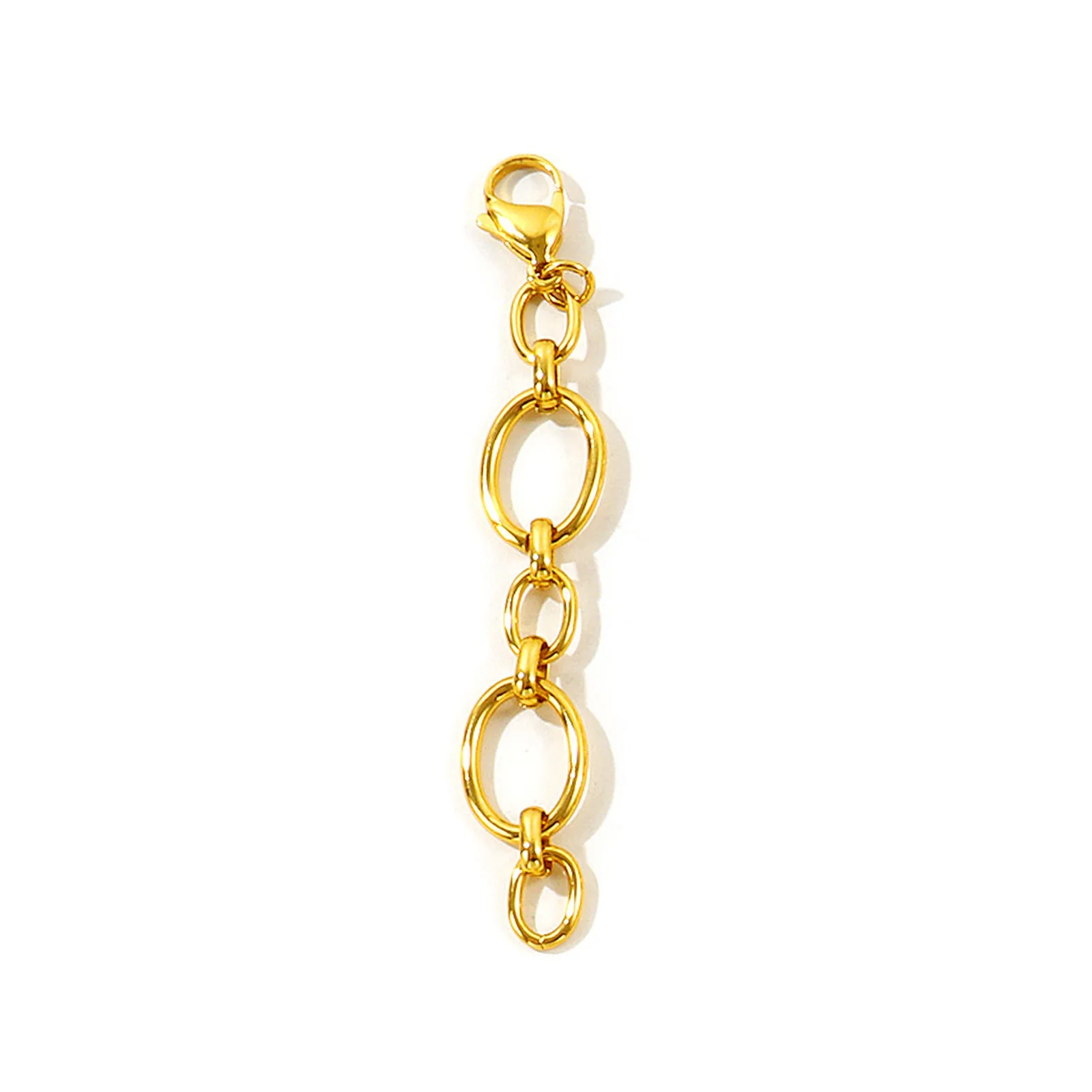 2 Stück 304 Edelstahl Strand-Bikini-Riemen-Clips Anhänger Schmuckherstellung Vergoldete Gliederkette Schmuck Großhandel – Detail 12