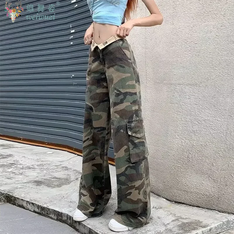 New Women's Camouflage Cargo J - Women'S Fashion Utility Pants ulasan dan harga