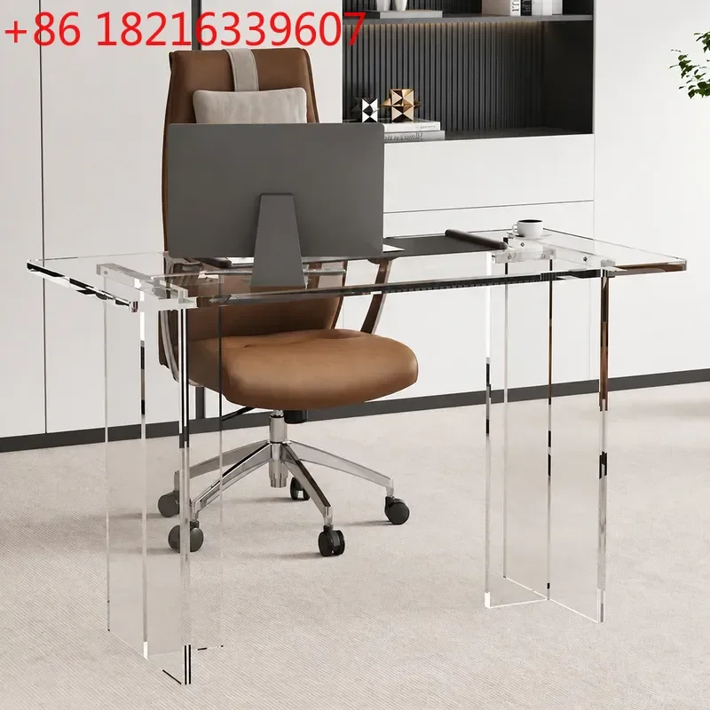 YAOSimple Solid Wood Desk Household Floating Writing Table Long Meeting Table Simple Desktop Computer Table