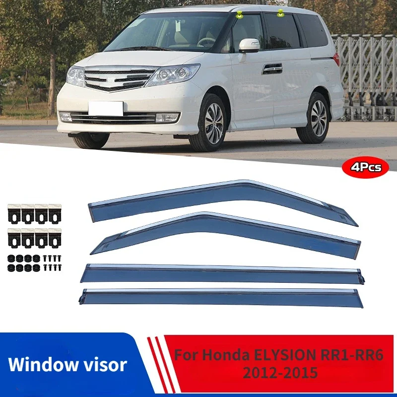 For Honda ELYSION RR1-RR6 2012 2013 2014 2015 Accessories Window Visor Car Rain Shield Deflectors Awning Trim Cover Exterior