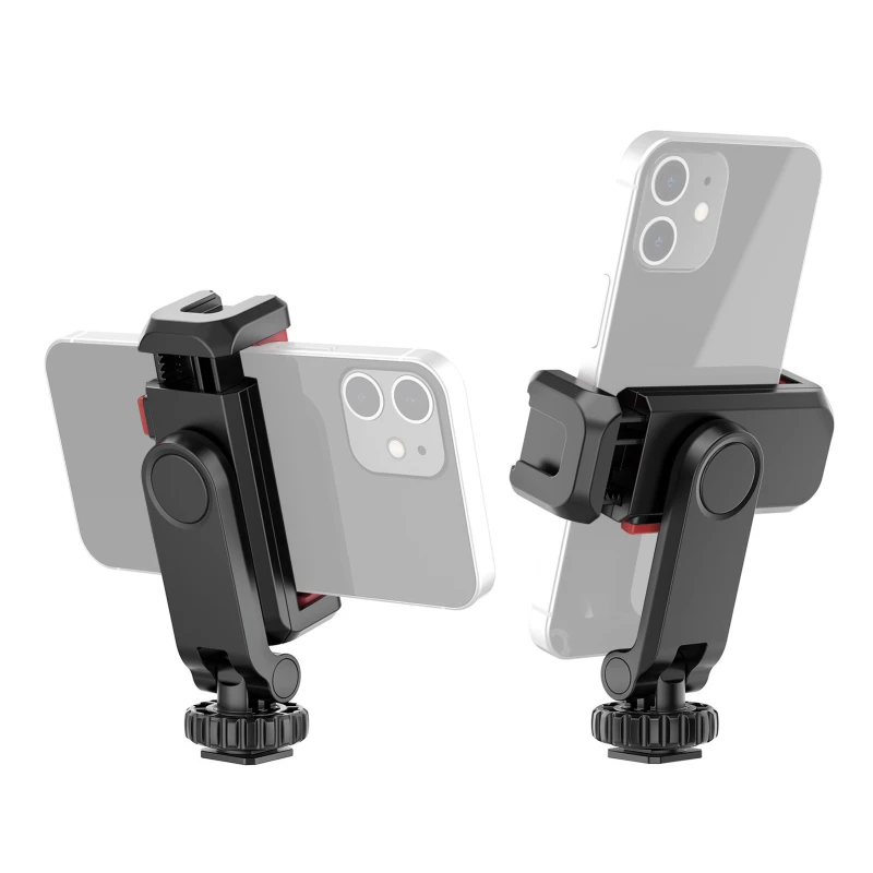 Multi-functional Phone Holder Clamp Phone Tripod Mount 360° Rotatable for Smartphone Vlog Selfie Live Streaming Video Recording