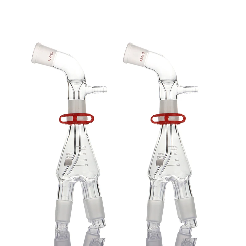 Vacuum motion transmitter set + four-way tube evaporation bottle Receiver set Distillation joint Experimental glass consumables