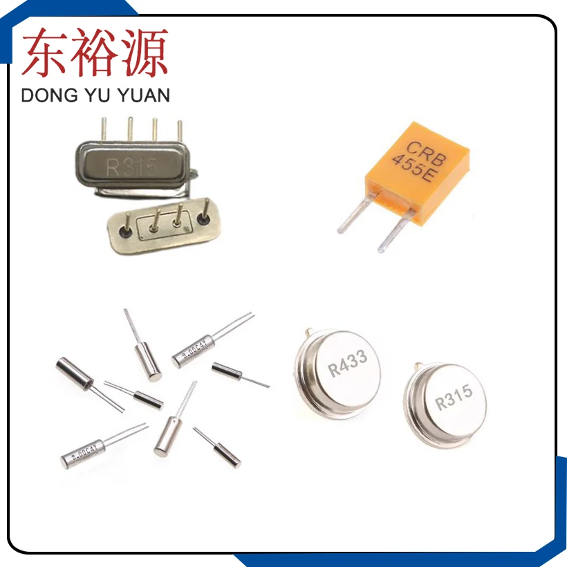 10PCS  Passive Crystal Oscillator 32.768KHZ 2X6 Cylindrical 32.768K/3x8mm 455KHZ/CRB-455E/455K 433MHZ R433A 433M