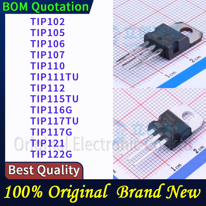 

5 шт./лот TIP102 TIP105 TIP106 TIP107 TIP110 TIP111TU TIP112 TIP115TU TIP116G TIP117TU TIP117G TIP121 TIP122G