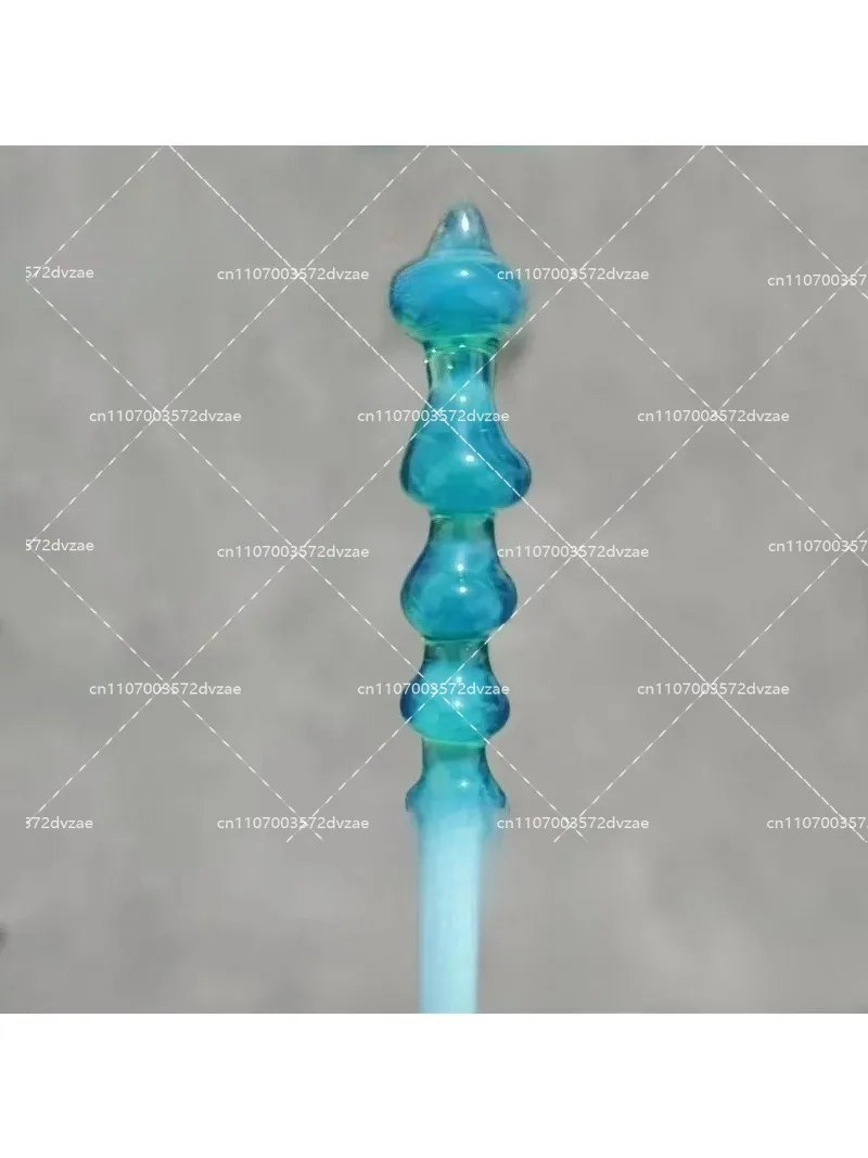 EX13 Blue Green Protein Bar Burned Glass Color Material High Borosilicate Handmade DIY Glass Rod Hard Material