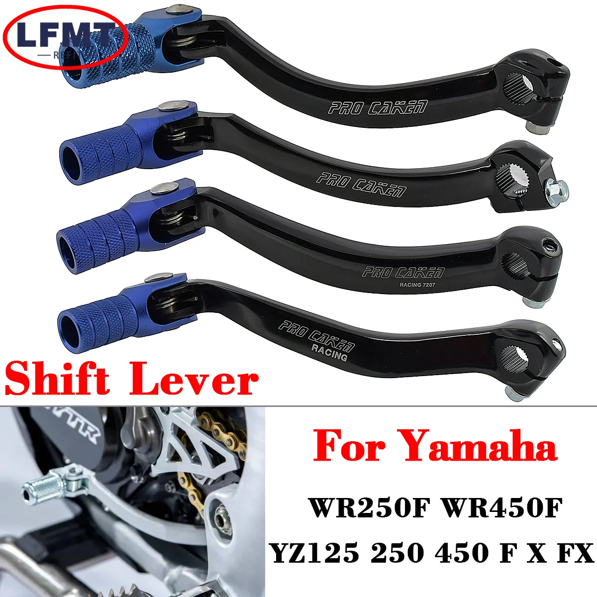 

For YAMAHA CNC Gear Shift Lever YZ125 YZ250 YZ250F YZ450F YZ250FX YZ450FX WR250F WR450F YZ 250 450 WR 250F 450F 1991-2022 2023