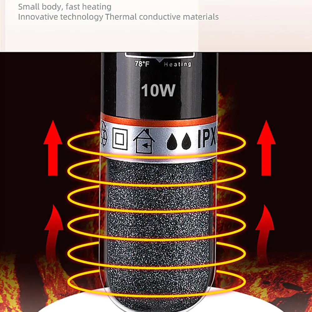 Underwater Aquarium Heater Mini Heating Rod Pet Water Dispenser Low Pressure Heating USB Thermostat Small Fish Tank Heating Rod