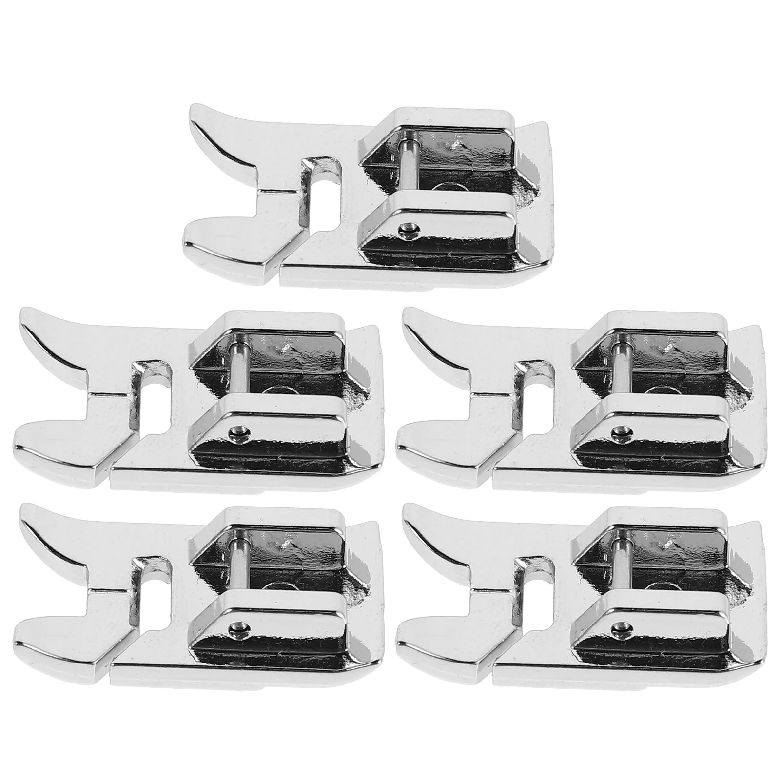 

5pcs Sewing Machine Presser Feet Metal Walking Foot For Brother Singer Straight Stitch Satin Quilt Embroidery Home Sewing