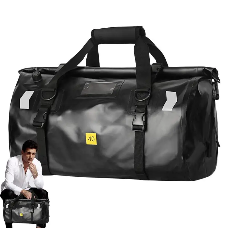 

Мотоциклетная задняя Сумка, водонепроницаемая уличная сумка для мотоцикла, вместительная сумочка на заднее сиденье, с плечевым ремнем