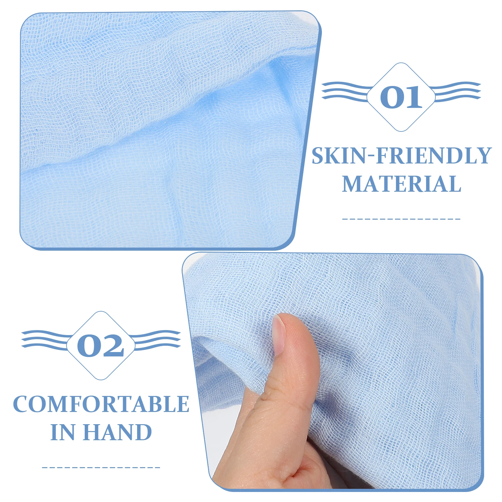 10pcs Baby Washcloths Muslin Soft Gentle Drool Towel Face Cloth Burp Cloths For Toddler Newborn Skin Use