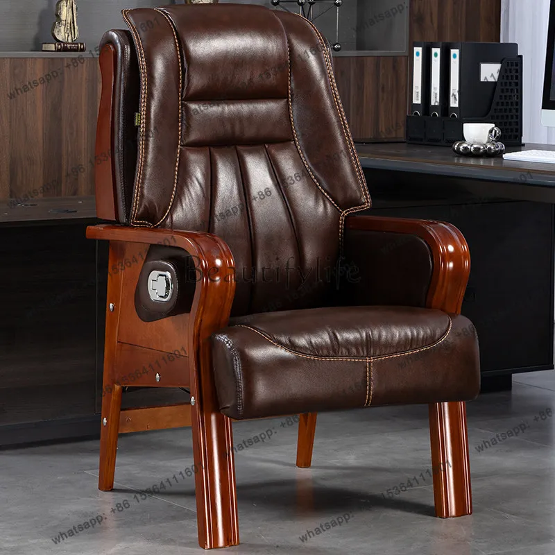 

54 Boss chair home business can lie down leather large class sedentary computer chair