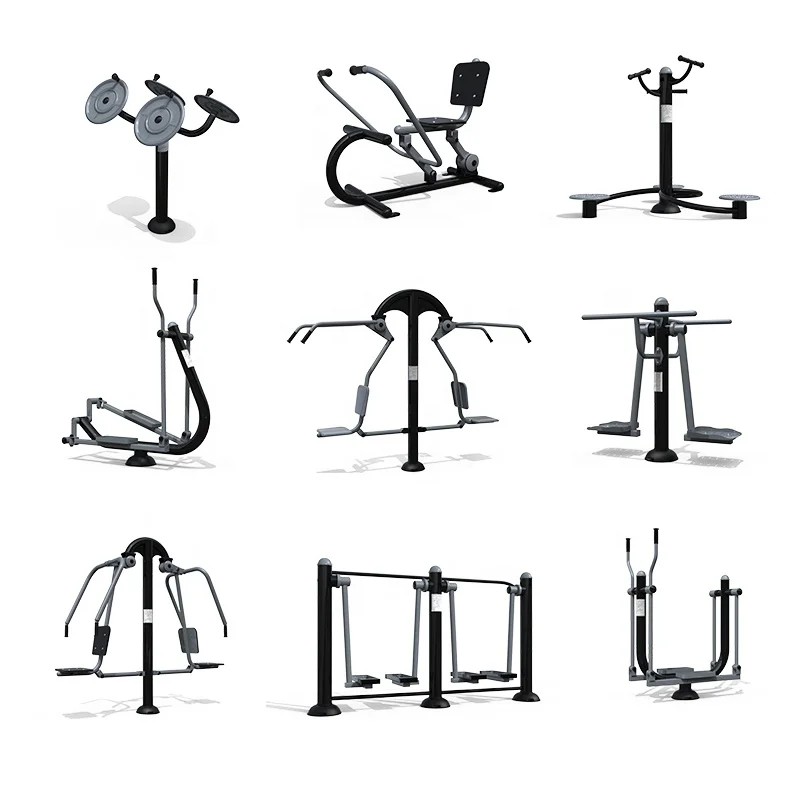 

Hot Sale Various Outdoor Fitness Equipment Eco-friendly Smart Park Outdoor Exercise Gear