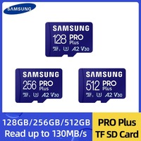 SAMSUNG Memory Card PRO Plus MicroSD Card 128GB 256GB 512GB 1TB 180MB/s C10 U3 V30 Microsd Micro SD SDXC For Phone Drone Camera