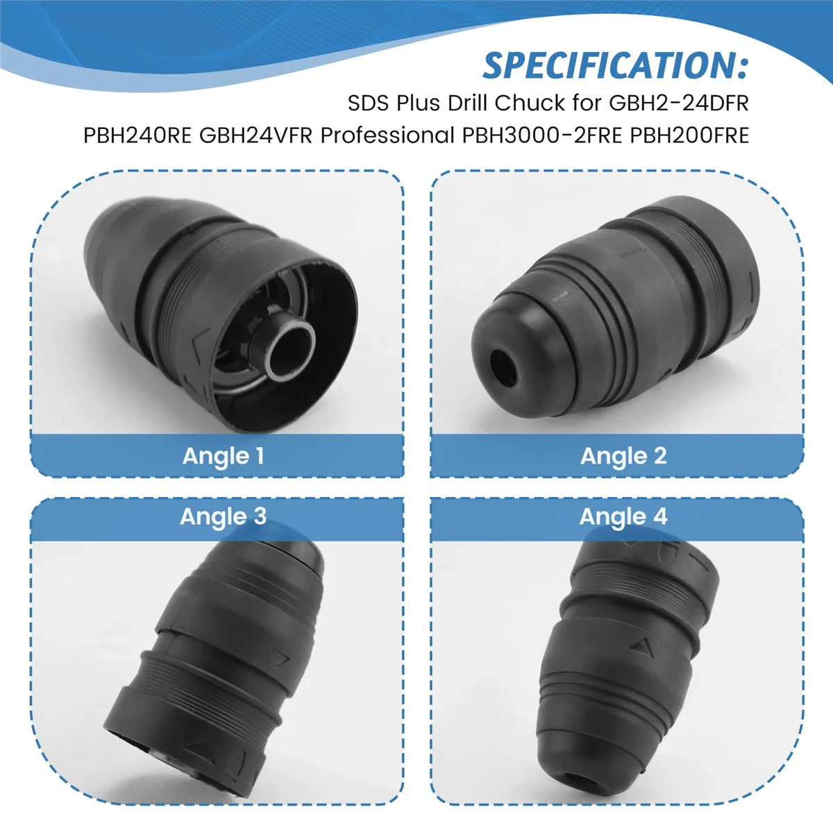 MSOR SDS Plus مثقاب تشاك لبوش GBH2-24DFR PBH240RE GBH24VFR احترافي PBH3000-2FRE PBH200FRE