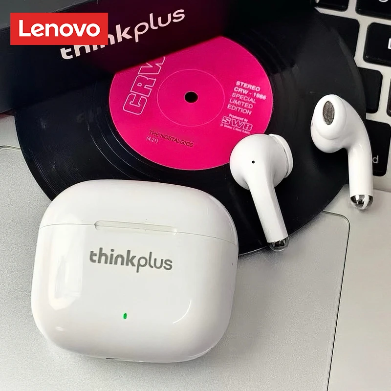 Lenovo LP40 Pro Earphone Bluetooth Nirkabel Baterai Tahan Lama Headphone Musik Modis Latensi Rendah Panggilan HD Pilihan Earbud Gaming