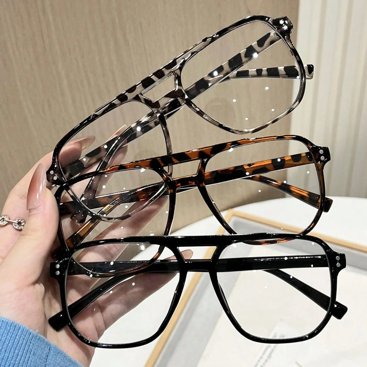 3pcs European and American retro unisex box fashion reading 