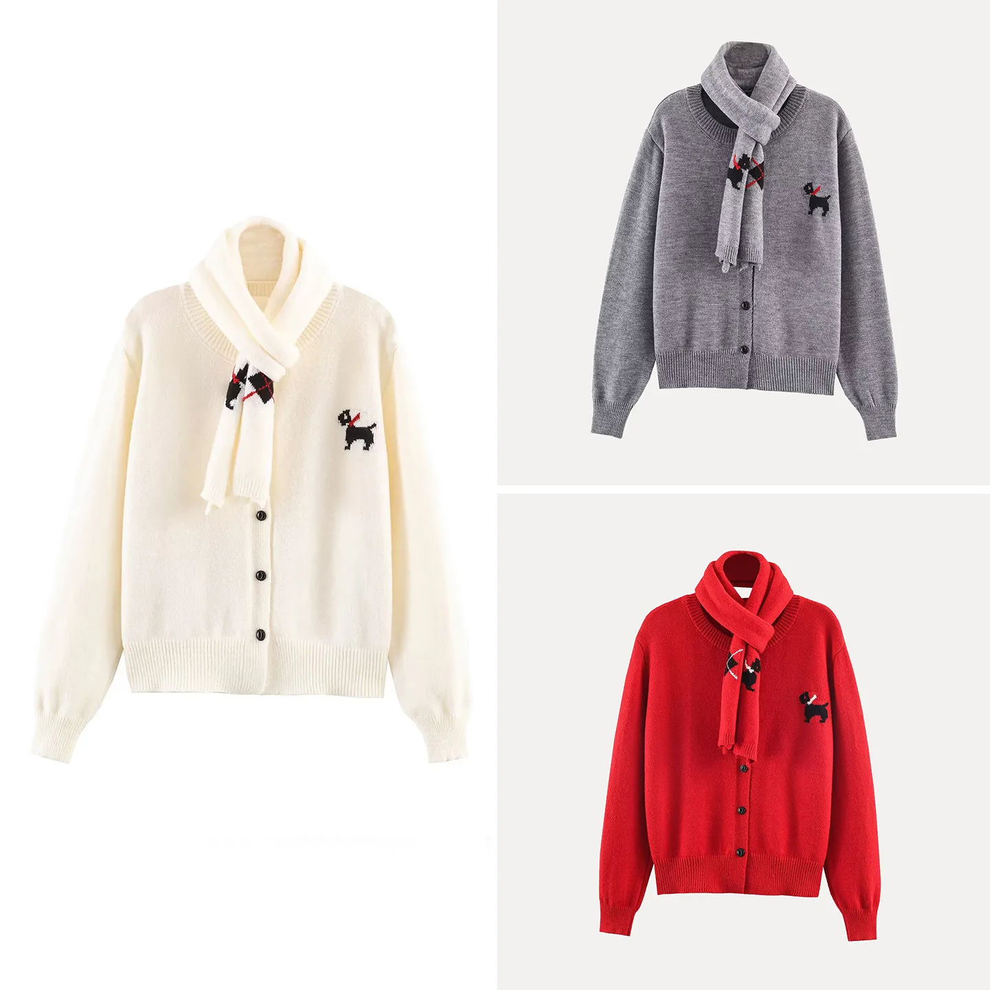 2025 invierno nueva Faion bufanda de punto para mujer Jaet temperamento Personal versátil combinación diaria marca china Z