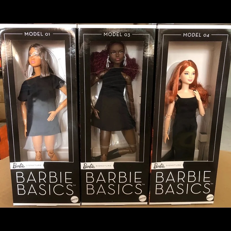 

New Genuine Barbie Doll Black Dress Collection, Collector'S Items, Barbie Doll Collection Toys, Girls' Birthday Gifts In Stock