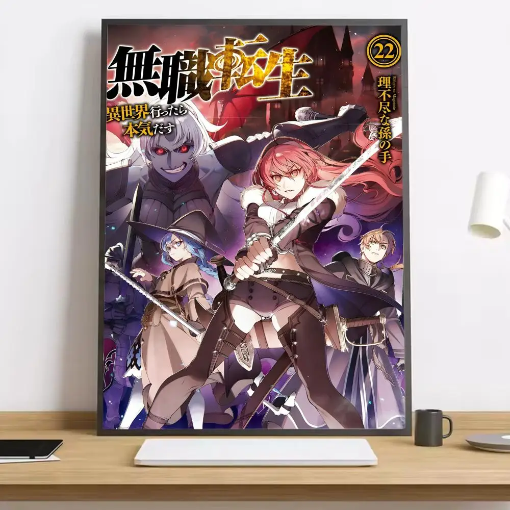 Mushoku Tensei Jobless Reincarnation Malerei Kalligraphie HD-Leinwandposter Wohnzimmer Schlafzimmer Bar ästhetische Dekoration – Detail 8