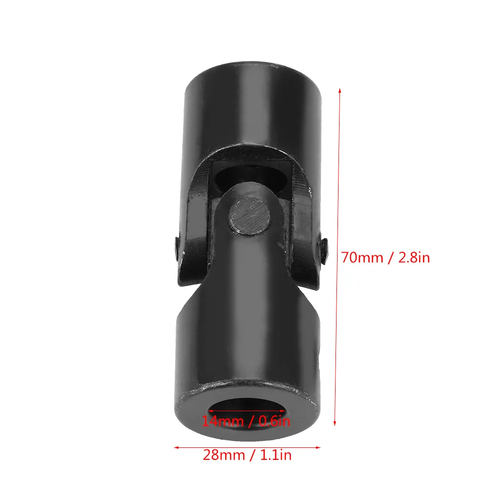 Shaft Joint U joint Coupling Shaft Coupling Motor Connector DIY Steering Joint 14*28*70mm Joint