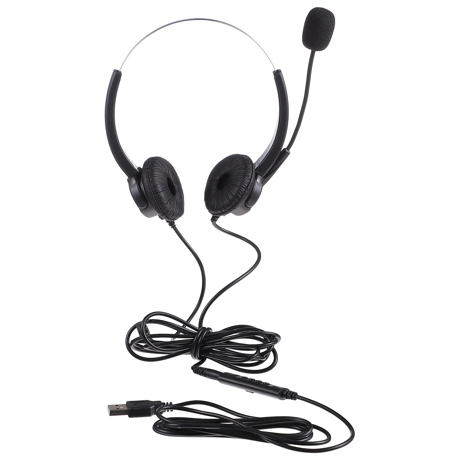 

USB Headset 3.5mm Game Computer Phone Comfortable Earbud Wired Control Noise Reduction Microphone 360 Degrees Rotatable Gaming