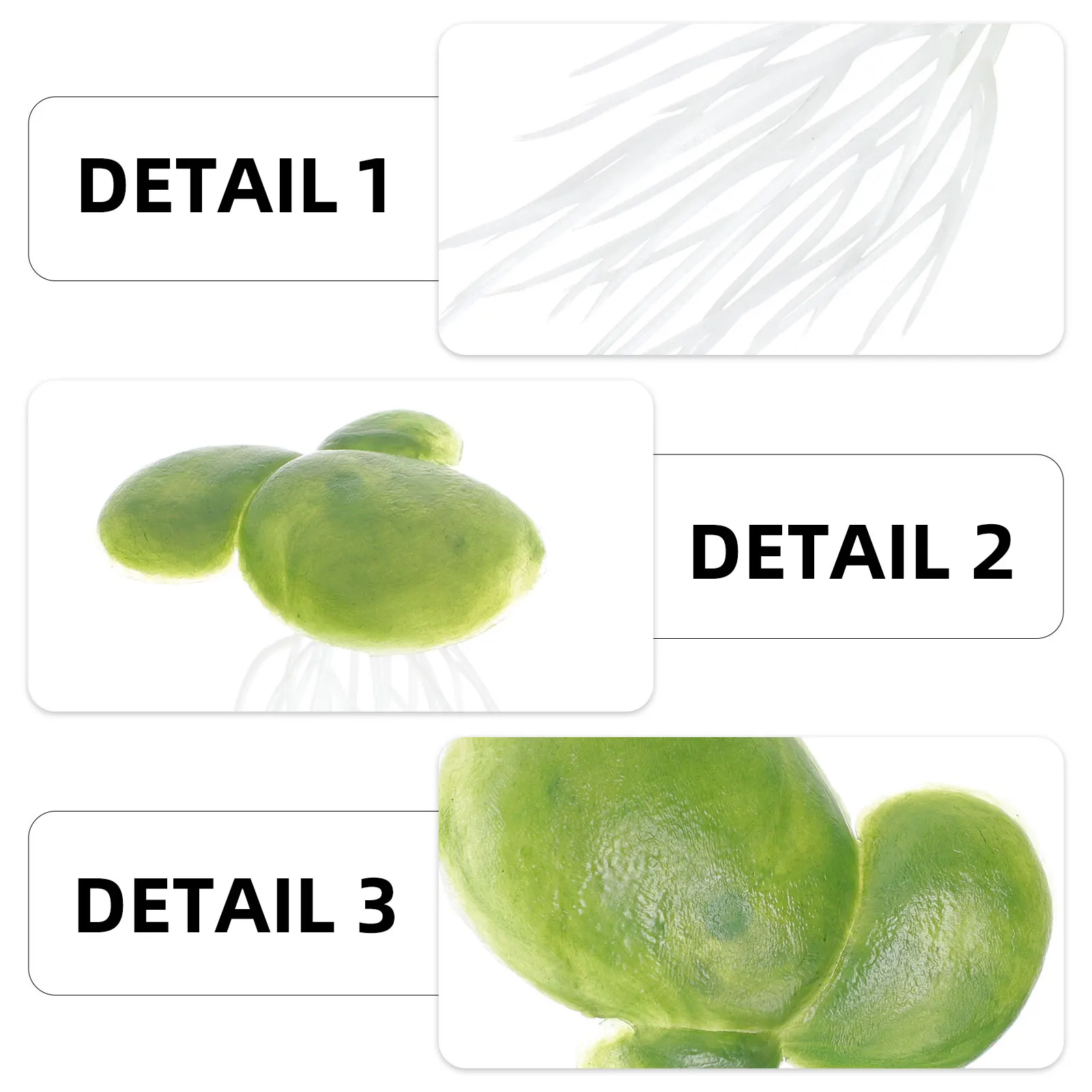 

72pcs Simulated Duckweed Plants for Fish Tank Decor Mini Fake Floating Water Plant Aquarium Durable Plastic Pet Supplies
