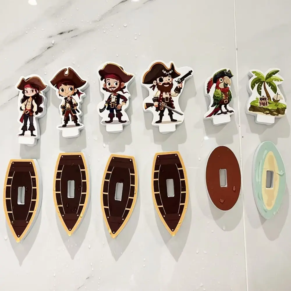 Materiale EVA Giochi d'acqua per bambini Giochi d'acqua Balneazione Divertenti giocattoli da bagno Strike Pirati Puzzle Design Giocattoli da bagno per bambini