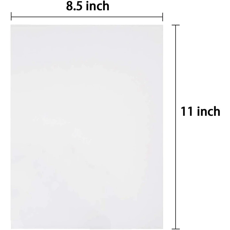 Printable Decal Paper, 50 Pieces Clear Printable Water Slide,For Ink Jet Printer High Definition Pattern Printing