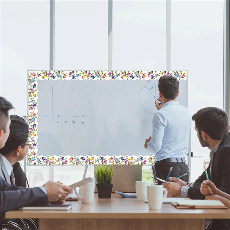 1 لفة لوحة الإعلانات الحدود الطيور لوحة الإعلانات ملصق لوحة الإعلانات الديكور 65.6Ft بطول لديكور الفصول الدراسية-TCE