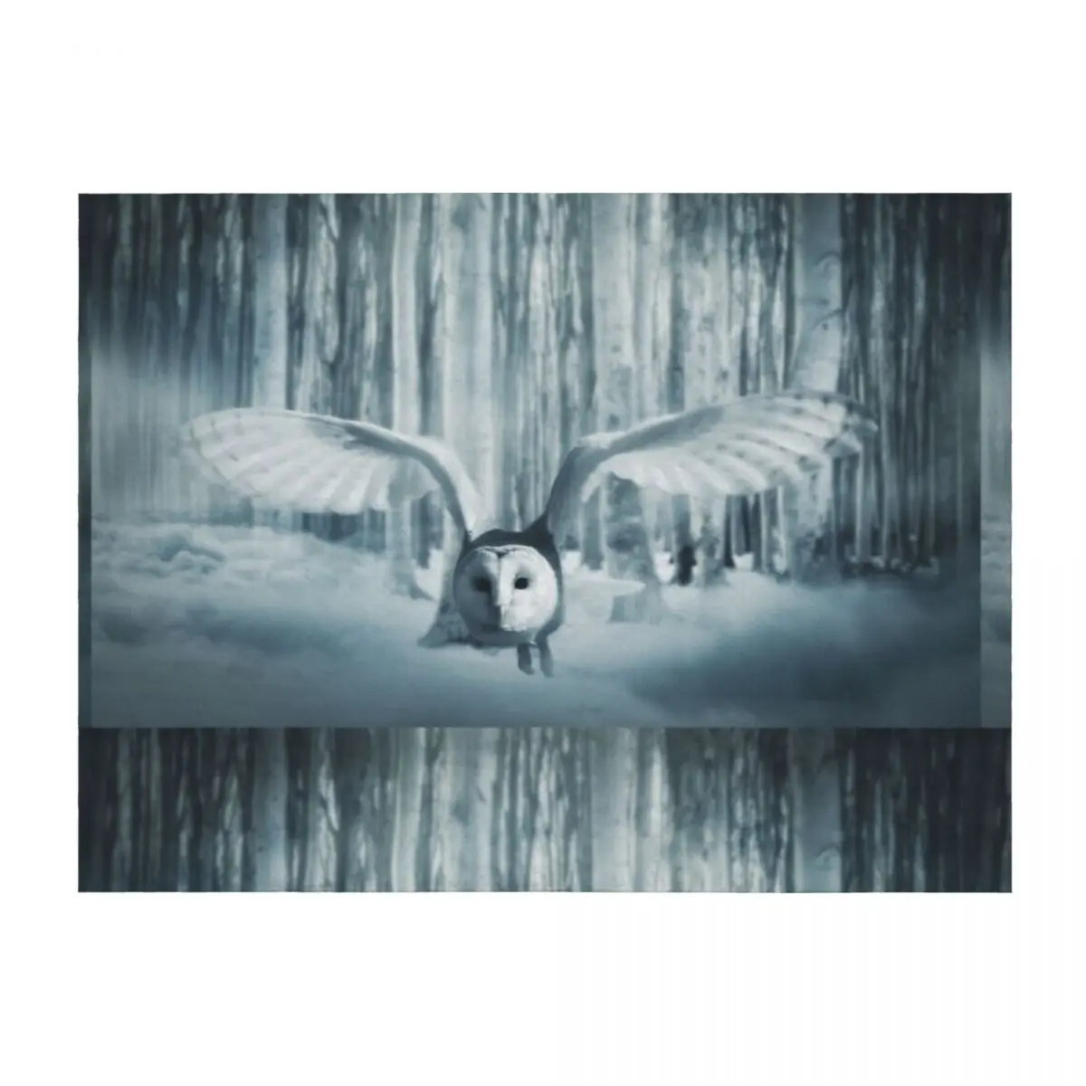 

Snowy Owl In Flight Throw Blanket Hair cosplay anime Picnic for winter Blankets