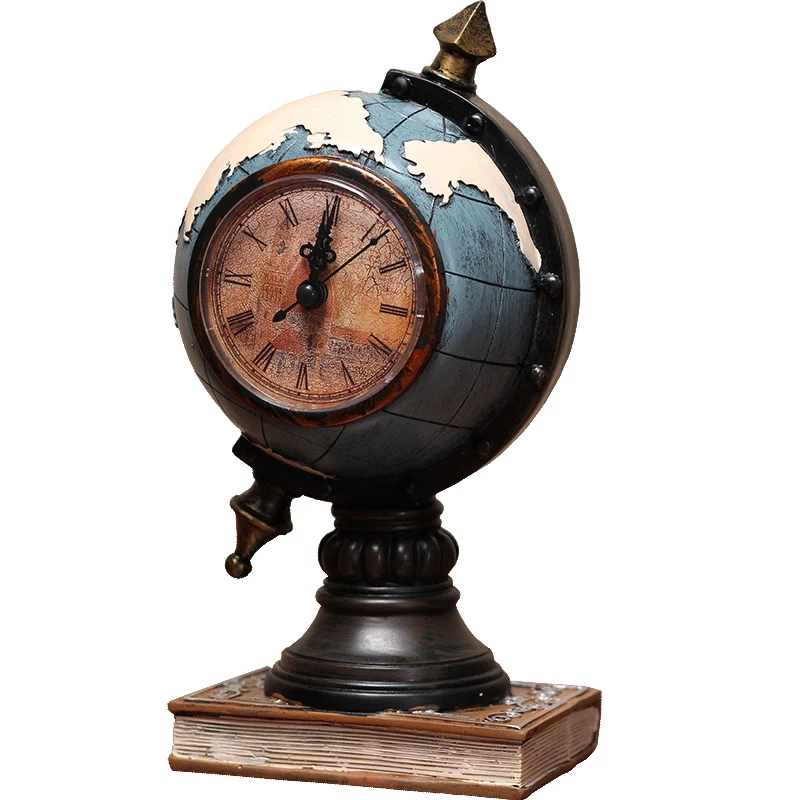 European retro villa model room hotel bar decoration clock ornament