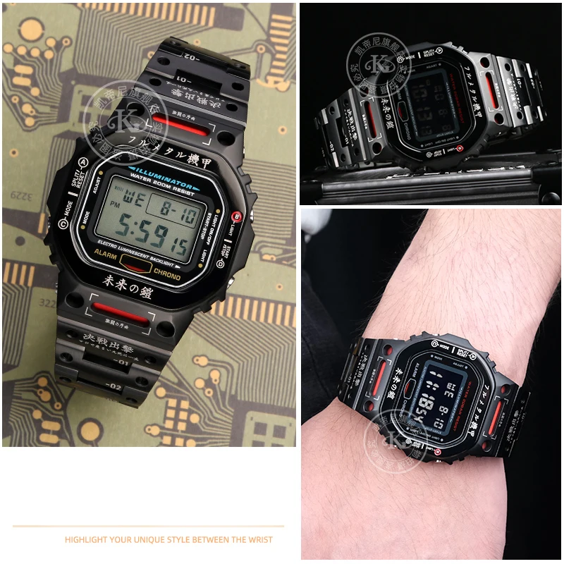 ステンレス鋼ストラップとケースメタルバンドカシオDW-5600 GW-B5600