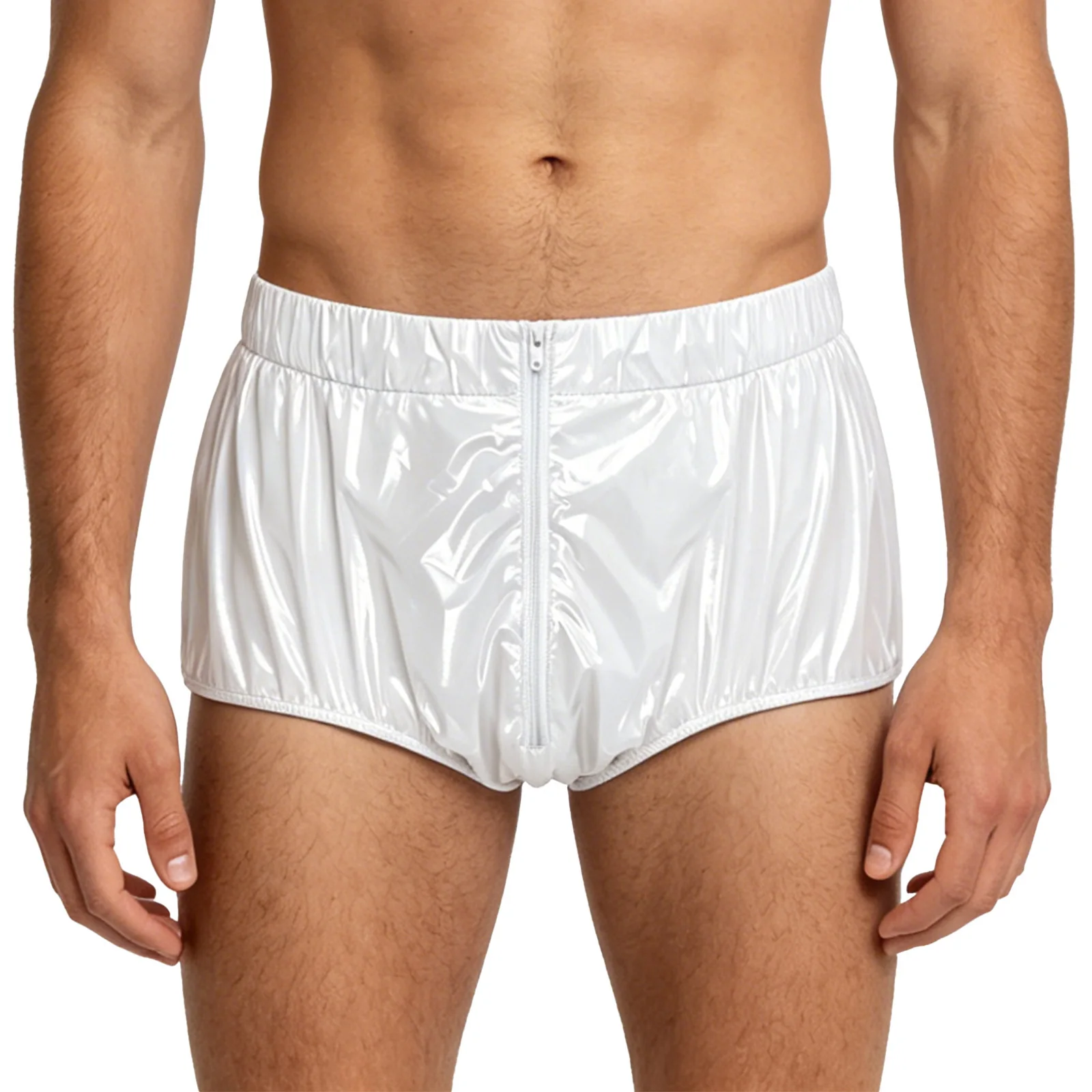 

Mens Waterproof Diaper Cover Panties Elderly Adaptive Special Needs Underwear Elastic Waistband Zipper Leakproof Briefs Swimwear