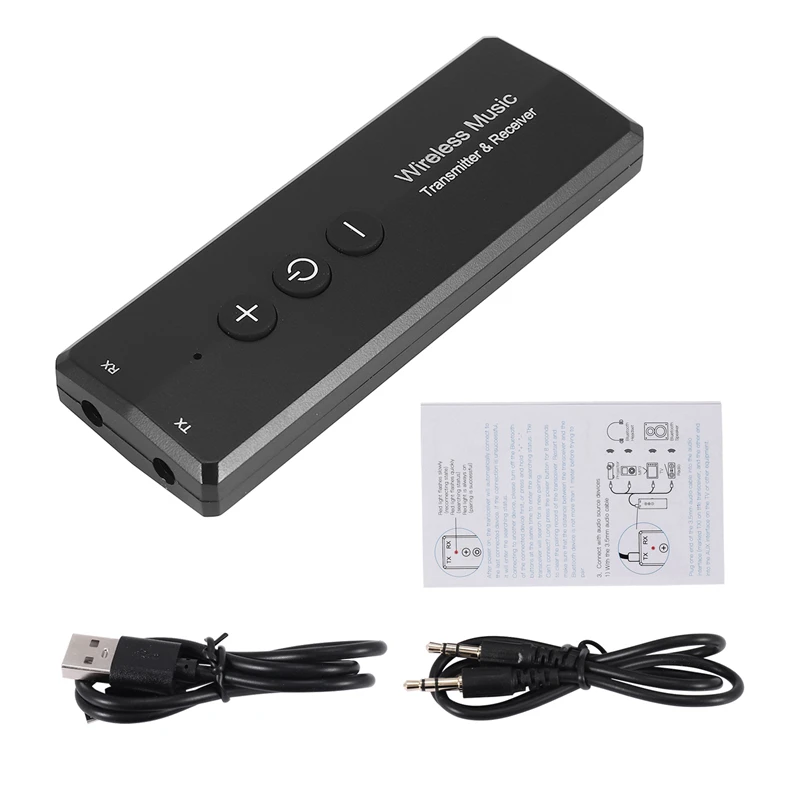 

Bluetooth 5.0 Transmitter Receiver 3-In-1, Wireless 3.5Mm Audio Adapter For TV PC Headphones Home Sounds System Car