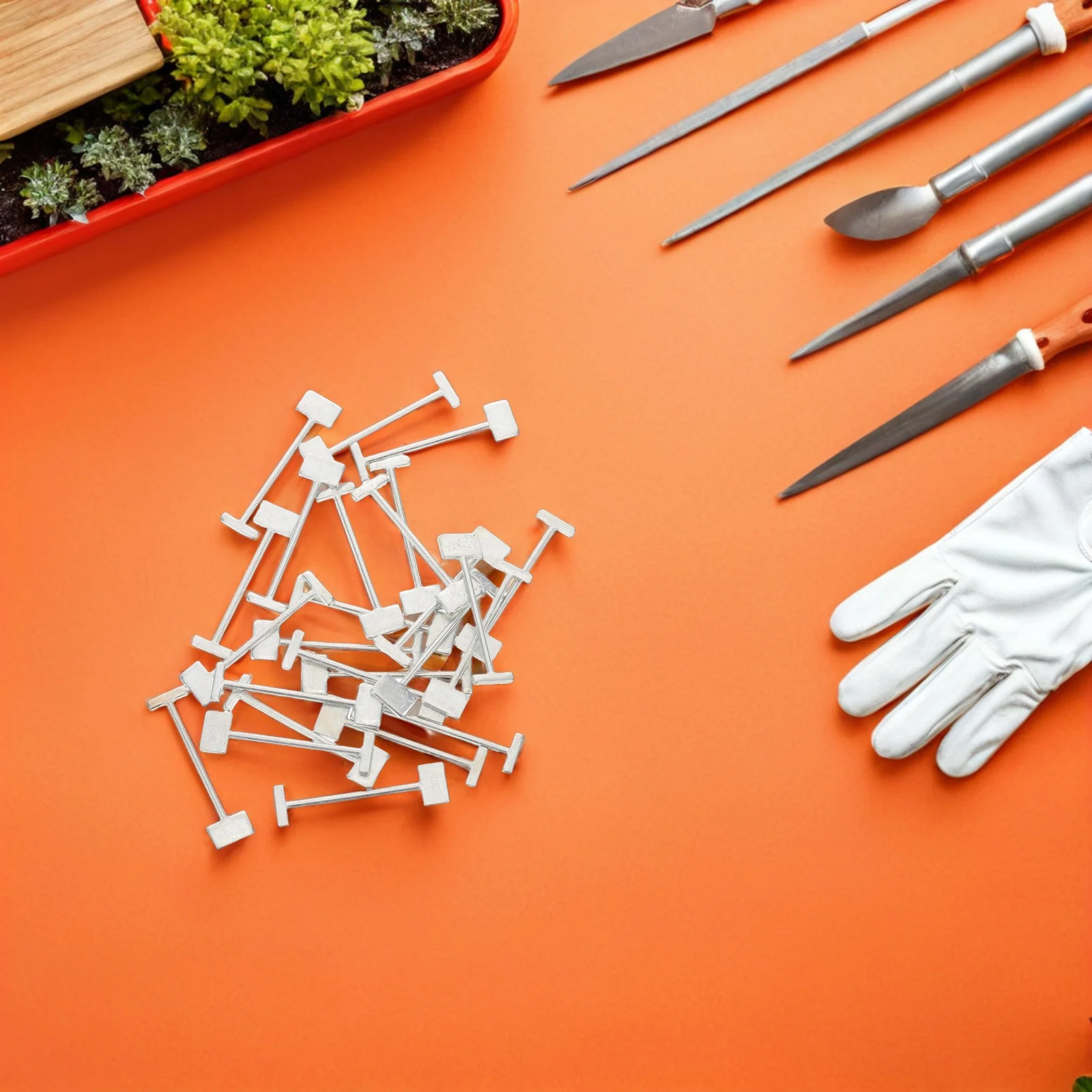 100Pcs Tile Leveling Tool Replaceable Steel Needle Ceramic Spacer Pin Wall Floor Precise Home Renovation Leveling Pegs Steel