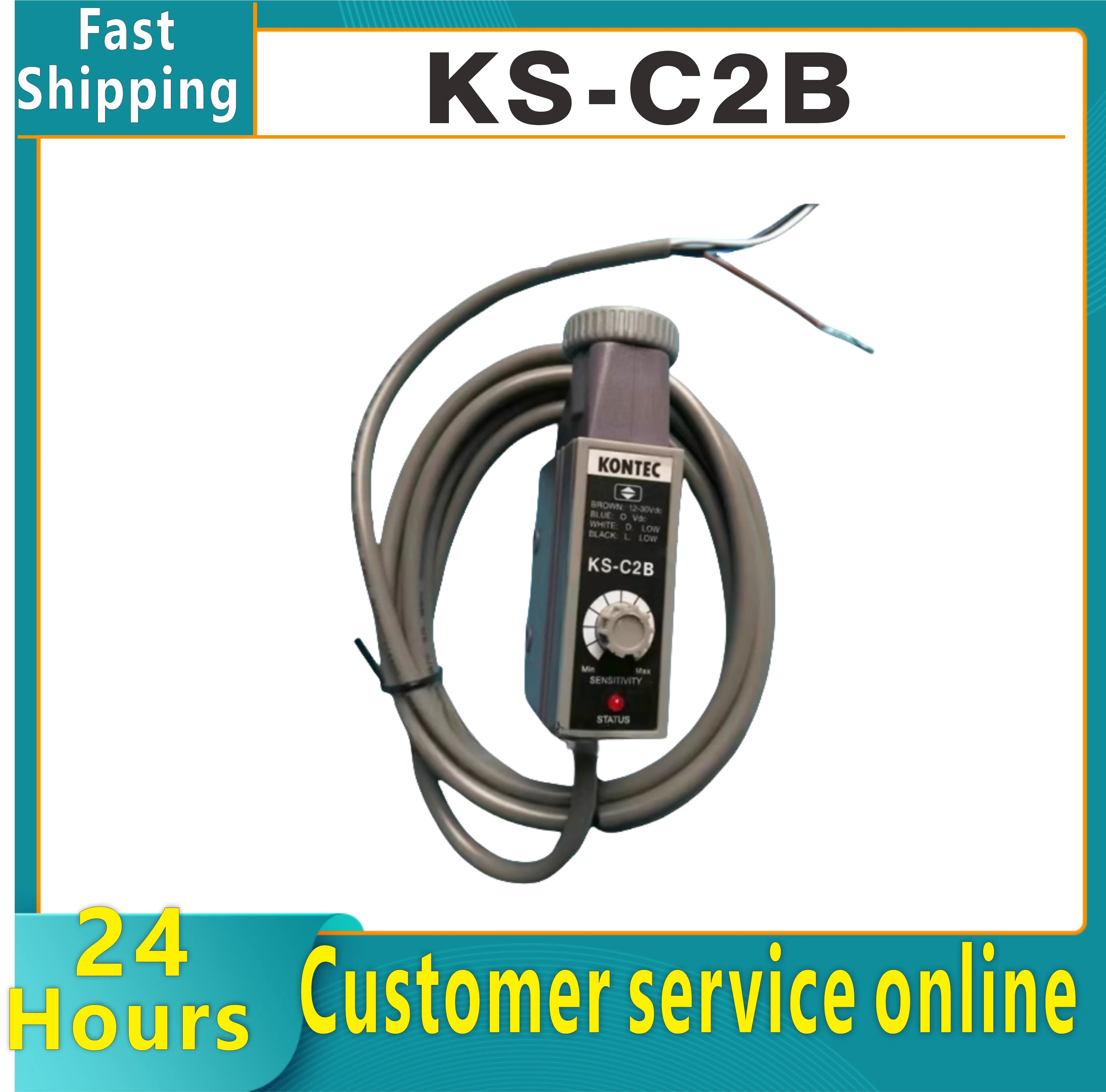 KS-C2W KS-C2B KS-C2R KS-C2G KONTEC color sensor marking photoelectric eye new original
