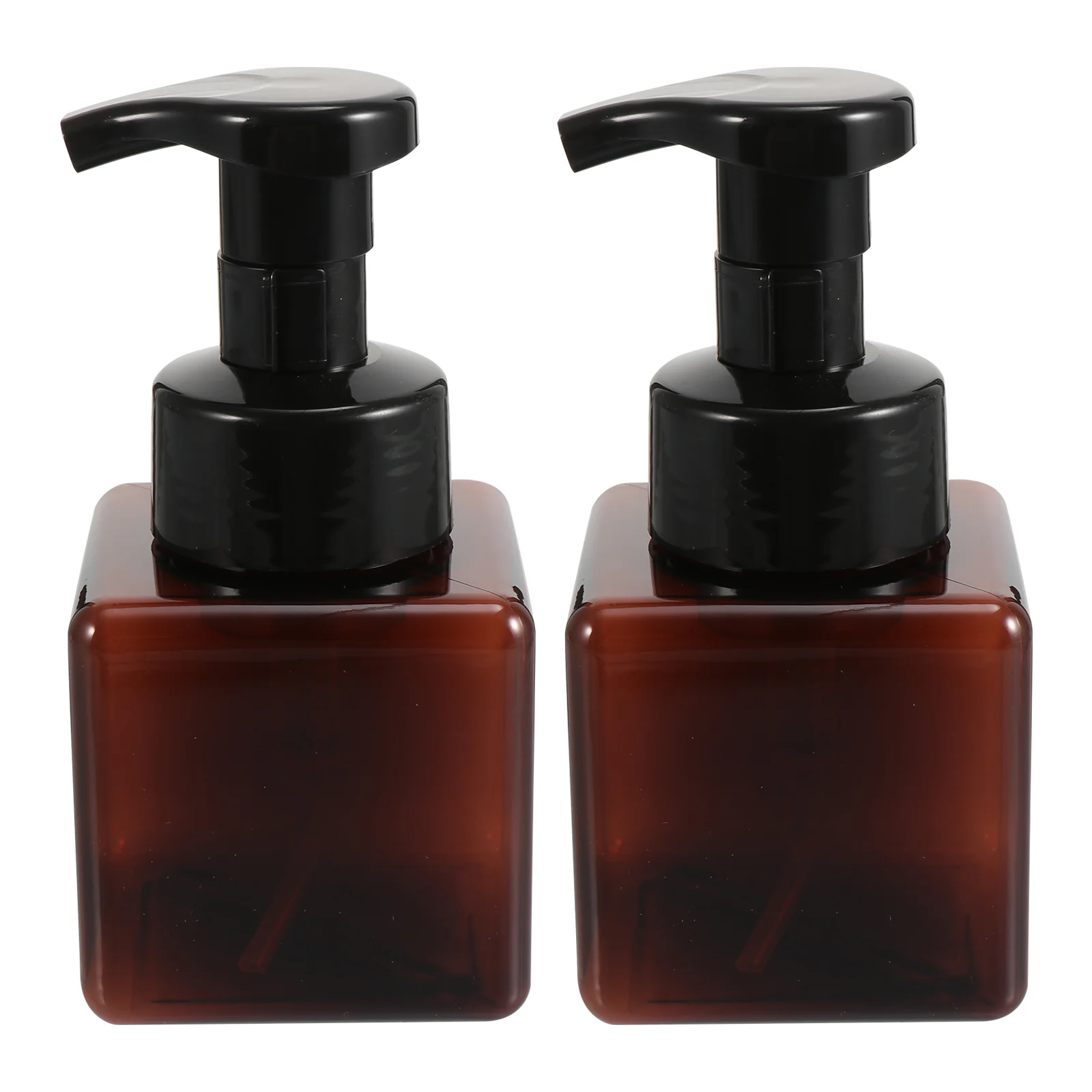 2 Pcs Mousse Sparkling Bottle Pump Containers Soap Dispenser Liquid Pet Plastic Foaming