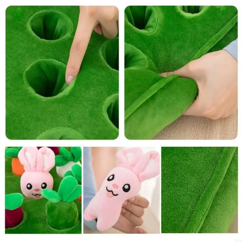 95AE Learning Toy Plush Educational Toy لأولاد وفتاة فرز وحساب Game Game Harvest Harvest