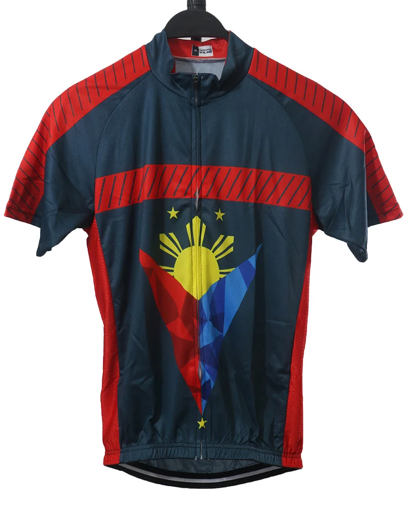 

Cycling Jersey for Bicycle, Philippines Shirt, Short Sleeve Top, Bike Road Jacket, Downhill Wear Shirt, Cyclist Race, MTB Flag