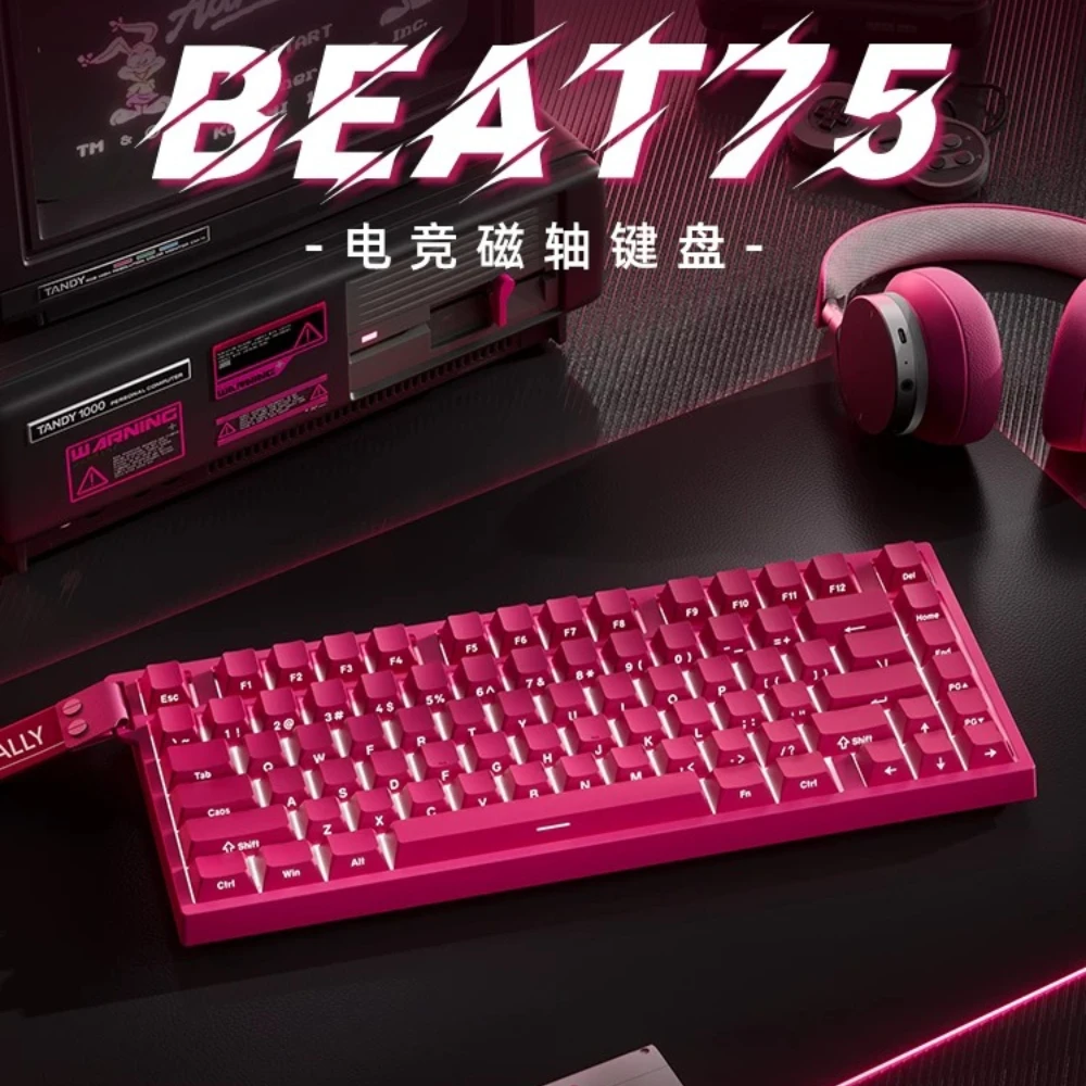 Beat75 Mechanical Keyboard Bluetooth Wireless Tri-mode Customize RGB Ergonomics 8KHz for Valorant FPS Esports Game Keyboard